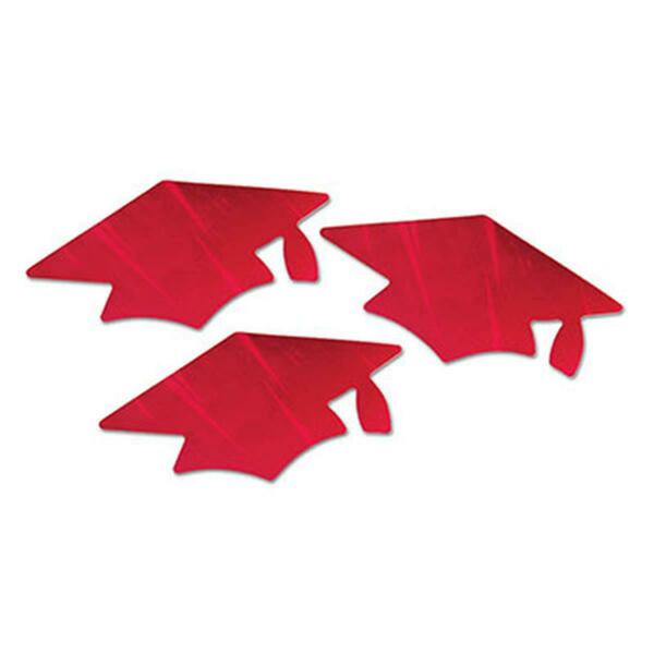 Goldengifts Red Metallic Grad Cap Cutouts, 6PK GO122467
